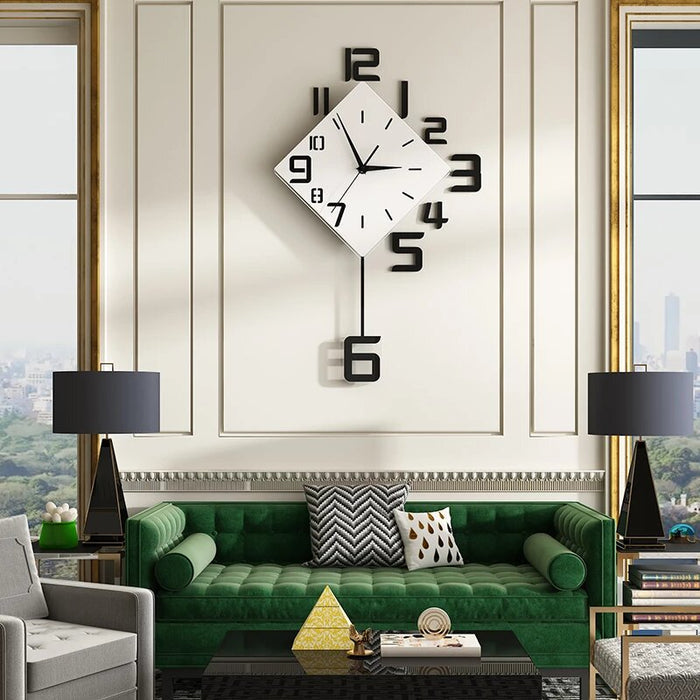 Modern Design Nordic Style Living Room Wall Clock