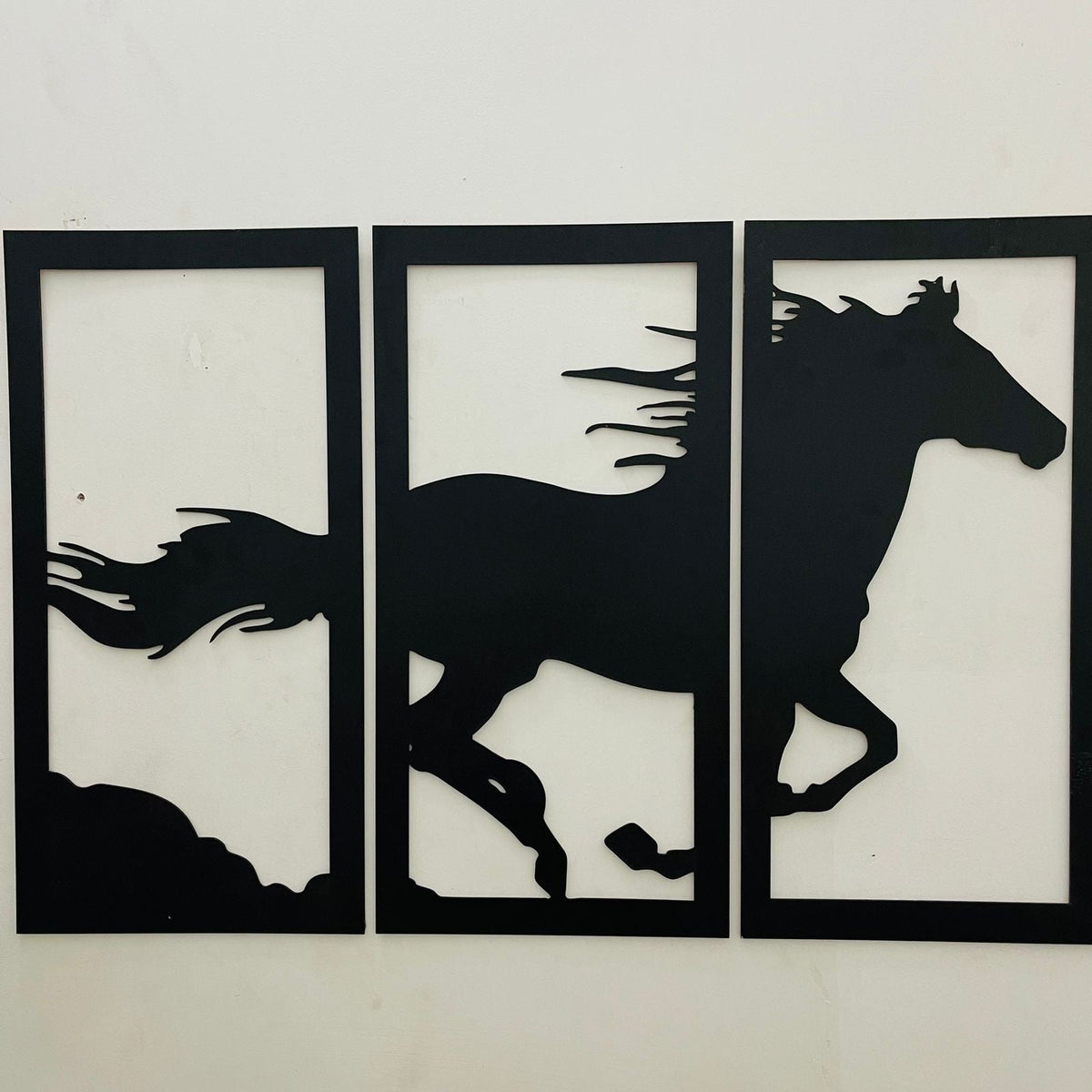 Wooden Wall decor Horse Scenery