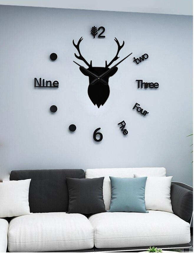 Deer Wall Clock Large - Hot Selling markhor