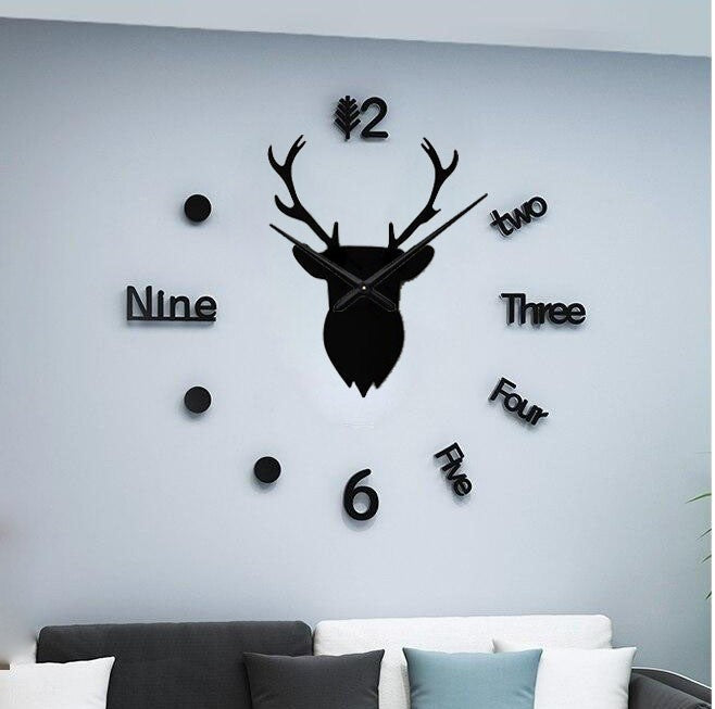 Deer Wall Clock Large - Hot Selling markhor